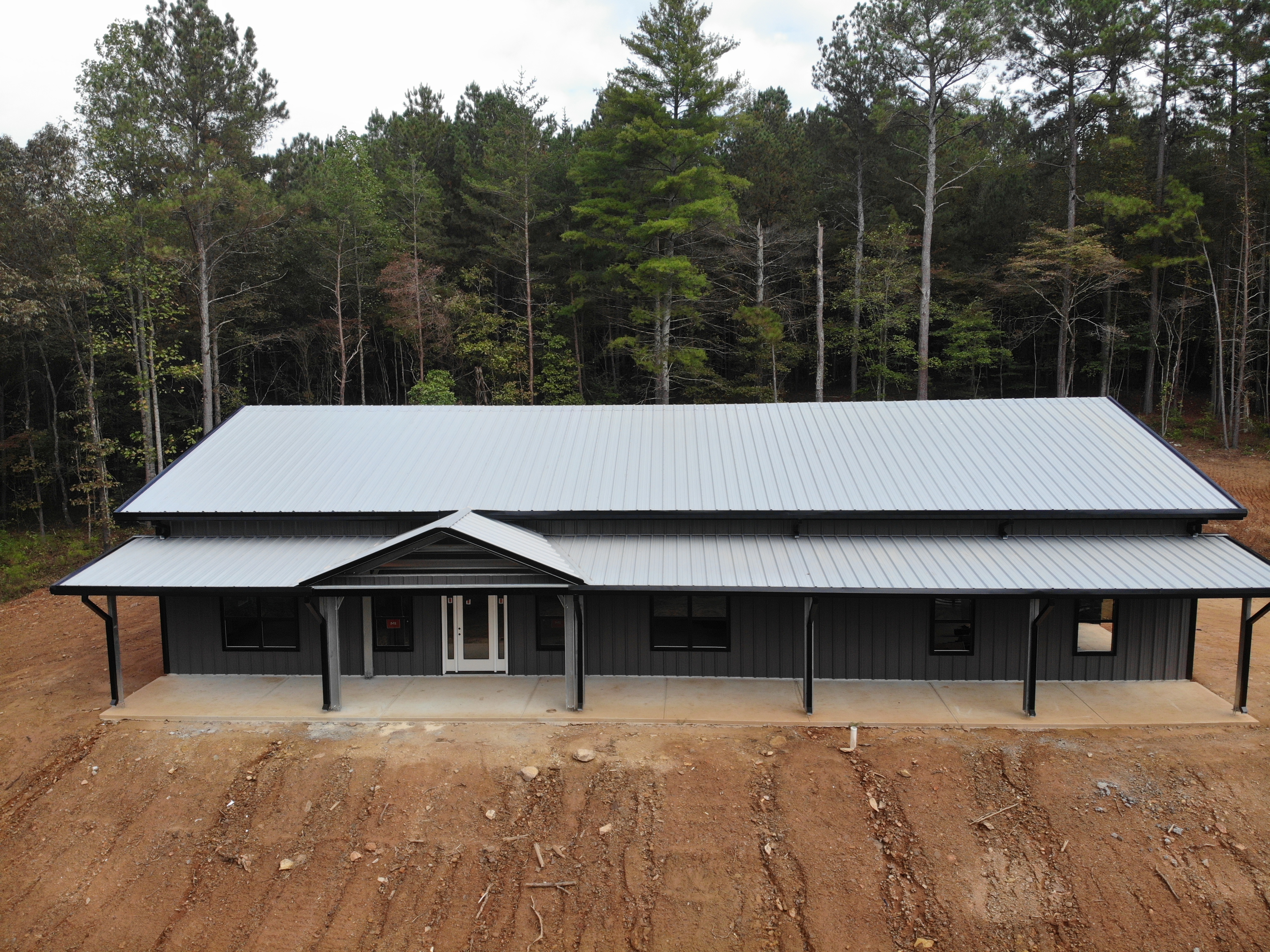 Finished metal building installation