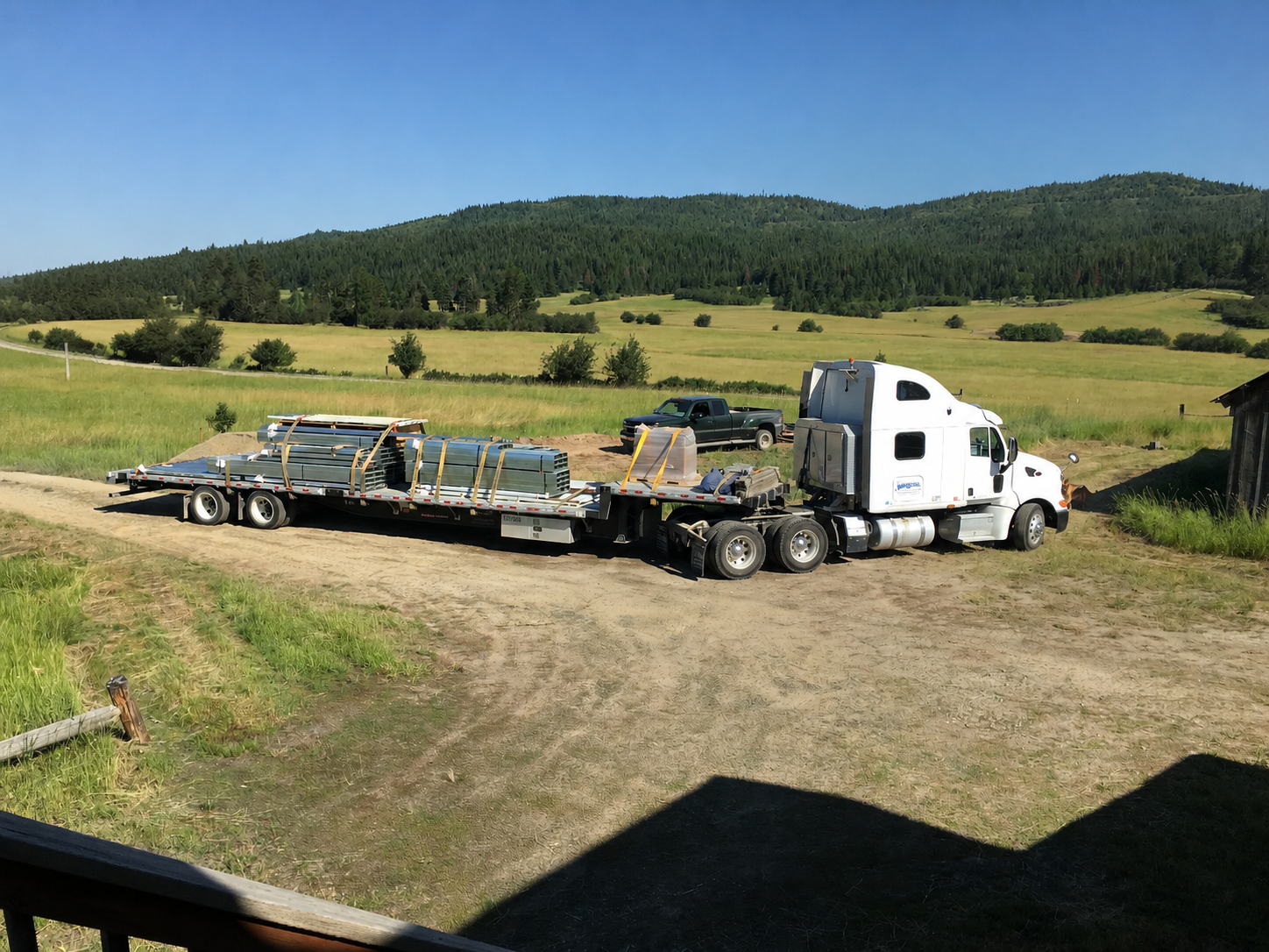 Building kit delivered on site